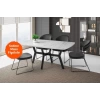 Parlak Ahşap Sabit Yemek Masası Marmo Desenli 90x160cm SADECE MASA FİYATIDIR