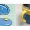 Paslanmaz Çelik Sızdırmaz Çatal ve Kaşıklı Saklama Kabı Beslenme Kabı 260-500 ML Mavi İthal Ürün