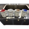 Paslanmaz Çelik Sızdırmaz Kaşıklı Kahve Termosu 500 ML Beyaz-Kırmızı Kapaklı İthal Ürün