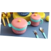 Paslanmaz Çelik Sızdırmaz Çatal ve Kaşıklı Saklama Kabı Beslenme Kabı 260-500 ML Pembe İthal Ürün