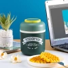 Paslanmaz Çelik Sızdırmaz Kaşıklı Saklama Kabı Beslenme Kabı 780 ML Yeşil İthal Ürün
