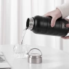 Paslanmaz Çelik Termos Su Şişesi 360ml Vakumlu Kapak Siyah İthal Ürün