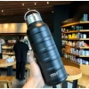Paslanmaz Çelik Termos Su Şişesi 360ml Vakumlu Kapak Siyah İthal Ürün
