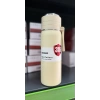 Paslanmaz Çelik Termos Su Şişesi 500ml Vakumlu Kapak Krem İthal Ürün