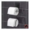 Tuvalet Kağıdı Askısı 2 Raf Yedekli Siyah EasyFix