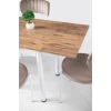 Yandan Açılır Ahşap Büyüyen Mutfak Masası 60x90 Atlantik Çam