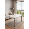Yandan Açılır Büyüyen Cam Mutfak Masası Damla 60x90cm SADECE MASA