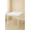 Yanlardan Açılır Büyüyen Yemek Masası Beyaz 65x100cm SADECE MASA FİYATIDIR