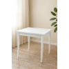 Yanlardan Açılır Büyüyen Yemek Masası Beyaz 65x100cm SADECE MASA FİYATIDIR