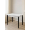 Yanlardan Açılır Büyüyen Yemek Masası Beyaz 75x80cm SADECE MASA FİYATIDIR