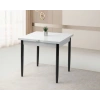 Yanlardan Açılır Büyüyen Yemek Masası Beyaz 75x80cm SADECE MASA FİYATIDIR