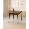 Yanlardan Açılır Büyüyen Yemek Masası Ceviz 75x80cm SADECE MASA FİYATIDIR