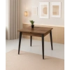 Yanlardan Açılır Büyüyen Yemek Masası Ceviz 75x80cm SADECE MASA FİYATIDIR