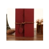 Yaprak Baskılı Deri Kapaklı Özel Tasarım Hediyelik Deri Kaplı Ajanda Anı-Not Defteri Kırmızı İthal Ürün 14x11cm