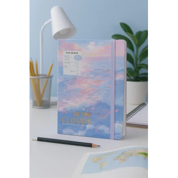 Ajanda Günlük Kareli Not Defteri Notebook In The Clouds