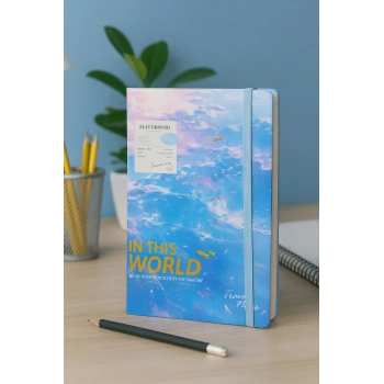 Ajanda Günlük Kareli Not Defteri Notebook In This World