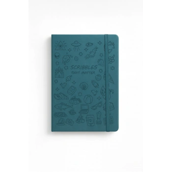 Deri Ajanda Günlük Not Defteri Notebook Yeşil