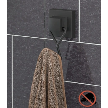 Easyfix Yapışkanlı Banyo Havlu Askısı Siyah