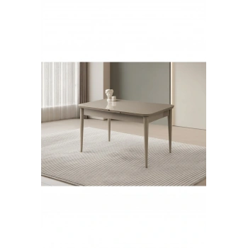 Hg Cappicino Ortadan Açılır Büyüyen Yemek Masası 80x130cm