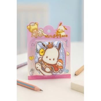 Sanrio Pochacco Not Defteri Zincirli Anahtarlık Hediyelik Defter Puf Kapak