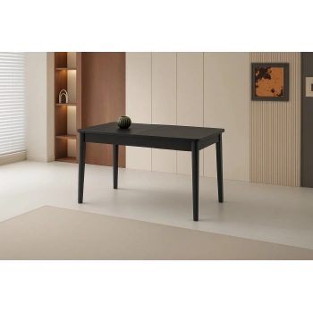 Ortadan Açılır Büyüyen Yemek Masası Koyu Gri 60x100cm