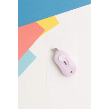 Taşınabilir Mini Maket Bıçağı Zarf Açıcı Lila