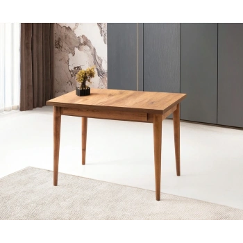 Yanlardan Açılır Büyüyen Yemek Masası Dış Budak 75x80cm SADECE MASA FİYATIDIR