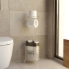 Banyo Tuvalet Kağıdı Askısı Çöp Kovası Yedekli Ayaklı