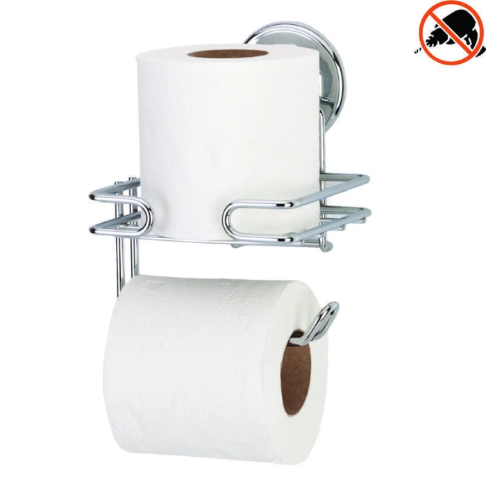 Vakumlu Tuvalet Kağıdı Askısı Yedekli Krom