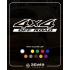 4x4 Ofroad Sticker 17x17 Cm Beyaz