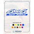 4x4 Ofroad Sticker 17x17 Cm Mavi