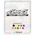 4x4 Ofroad Sticker 17x17 Cm Siyah