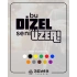 Bu Dizel Seni Üzer Oto Cam Sticker 17x17 Cm Siyah