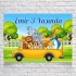 Safari Otobüs Temalı Doğum Günü Afişi 50X70 cm