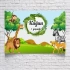 Safari Temalı Doğum Günü Afişi 70X100 cm