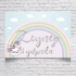 Unicorn ve Gökkuşağı Temalı Doğum Günü Afişi 35X50 cm