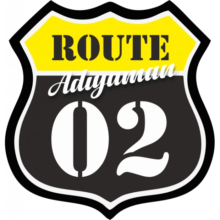 02 Adıyaman Sticker 10x10 cmRenkli Sticker