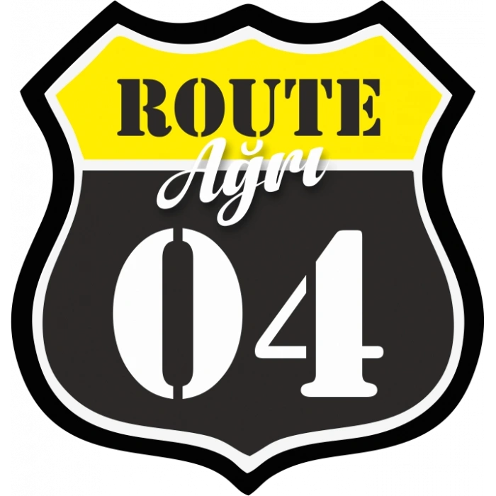 04 Ağrı Sticker 10x10 cmRenkli Sticker