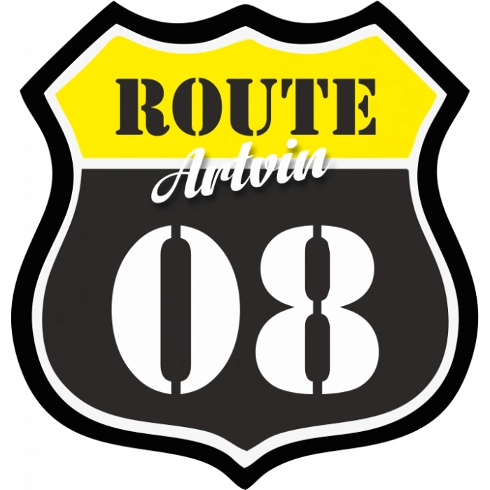 08 Artvin Sticker 10x10 cmRenkli Sticker