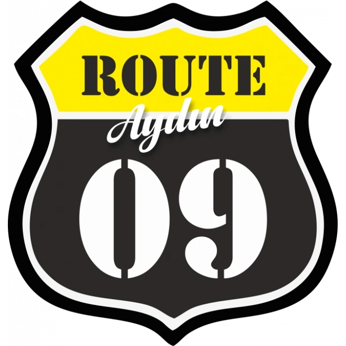 09 Aydın Sticker 10x10 cmRenkli Sticker