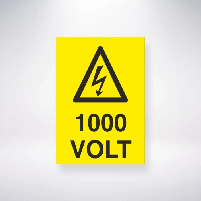 1000 Volt Sticker 20X28 Cm