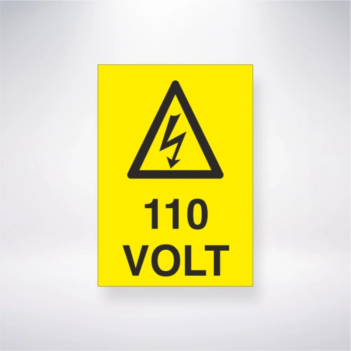 110 Volt Sticker 20X28 Cm