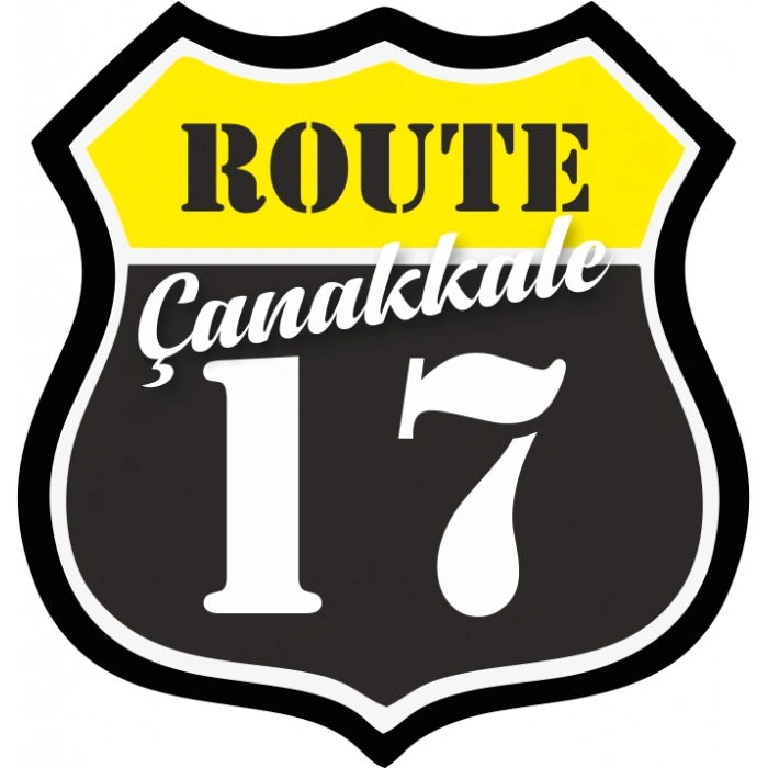 17 Çanakkale Sticker 10x10 cmRenkli Sticker