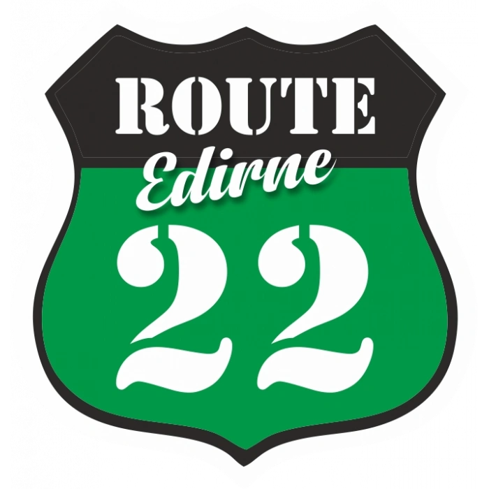 22 Edirne Sticker 10x10 cmRenkli Sticker