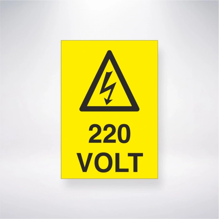 220 Volt Sticker 20X28 Cm