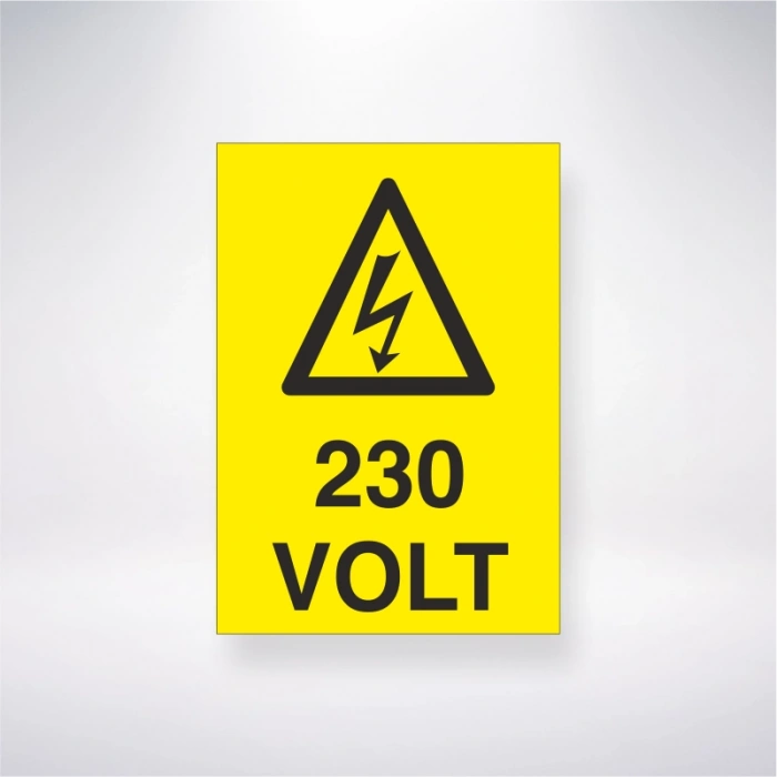 230 Volt Sticker 20X28 Cm