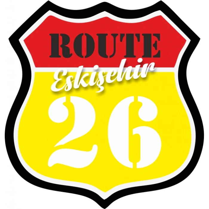 26 Eskişehir Sticker 10x10 cmRenkli Sticker