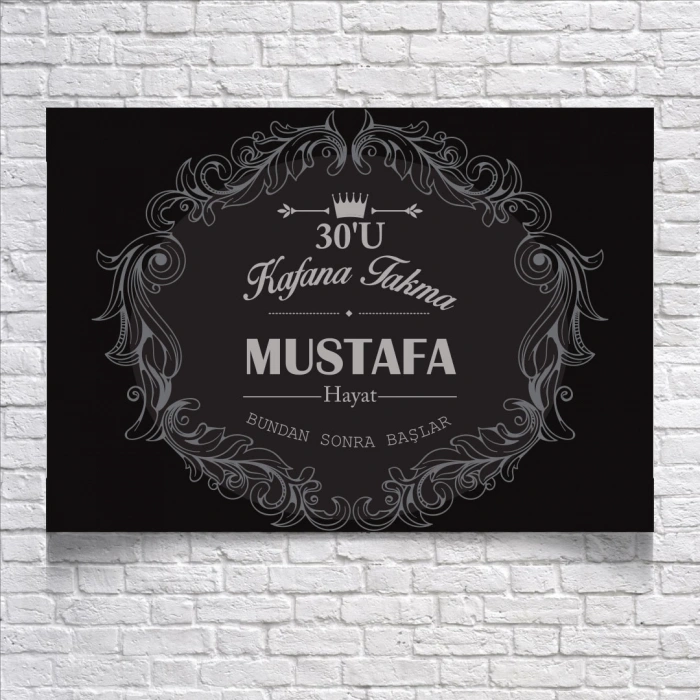 30 Yaş Temalı Doğum Günü Afişi 35X50 cm