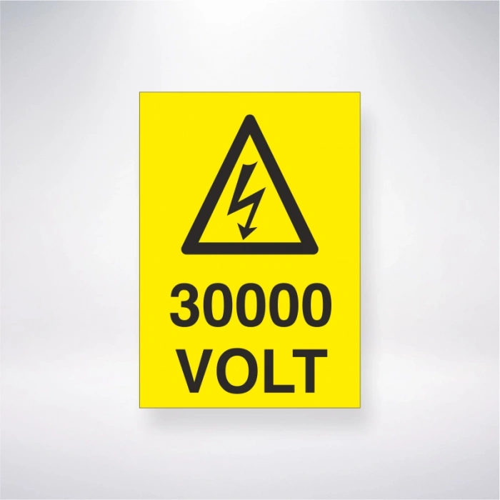 30000 Volt Sticker 20X28 Cm