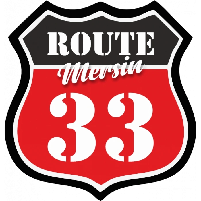 33 Mersin Sticker 10x10 cmRenkli Sticker